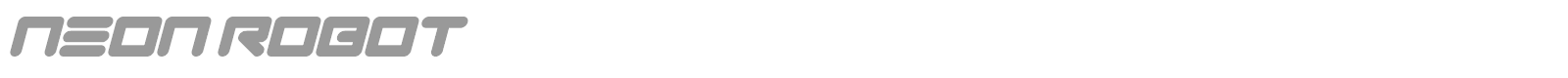 Neon Robot font preview